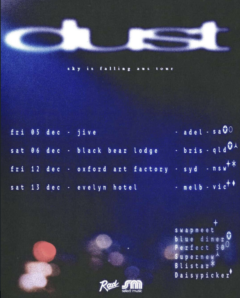 dust – 'Sky Is Falling' Album Tour with support from blue diner