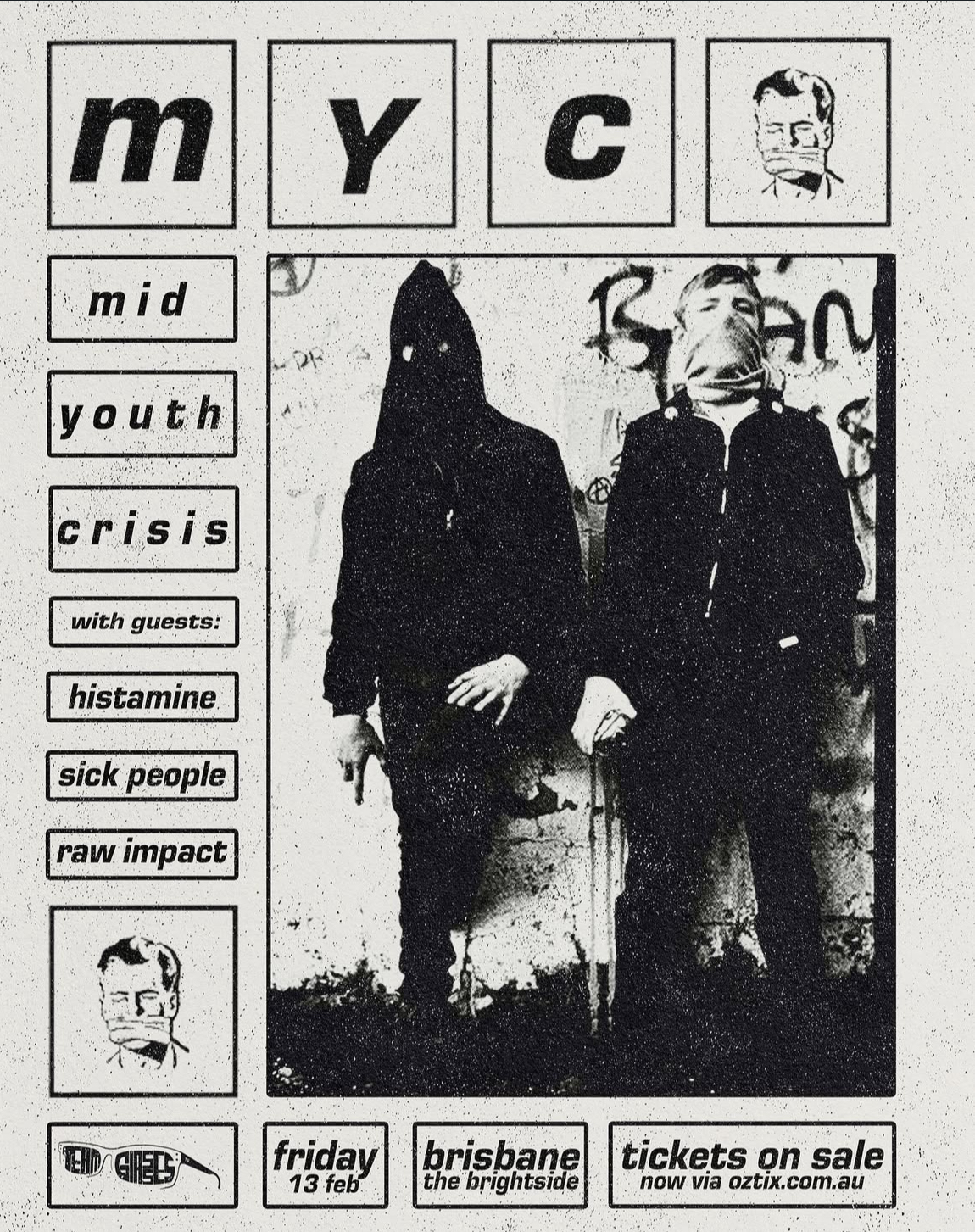 mid youth crisis with support from histamine + sick people + raw impact