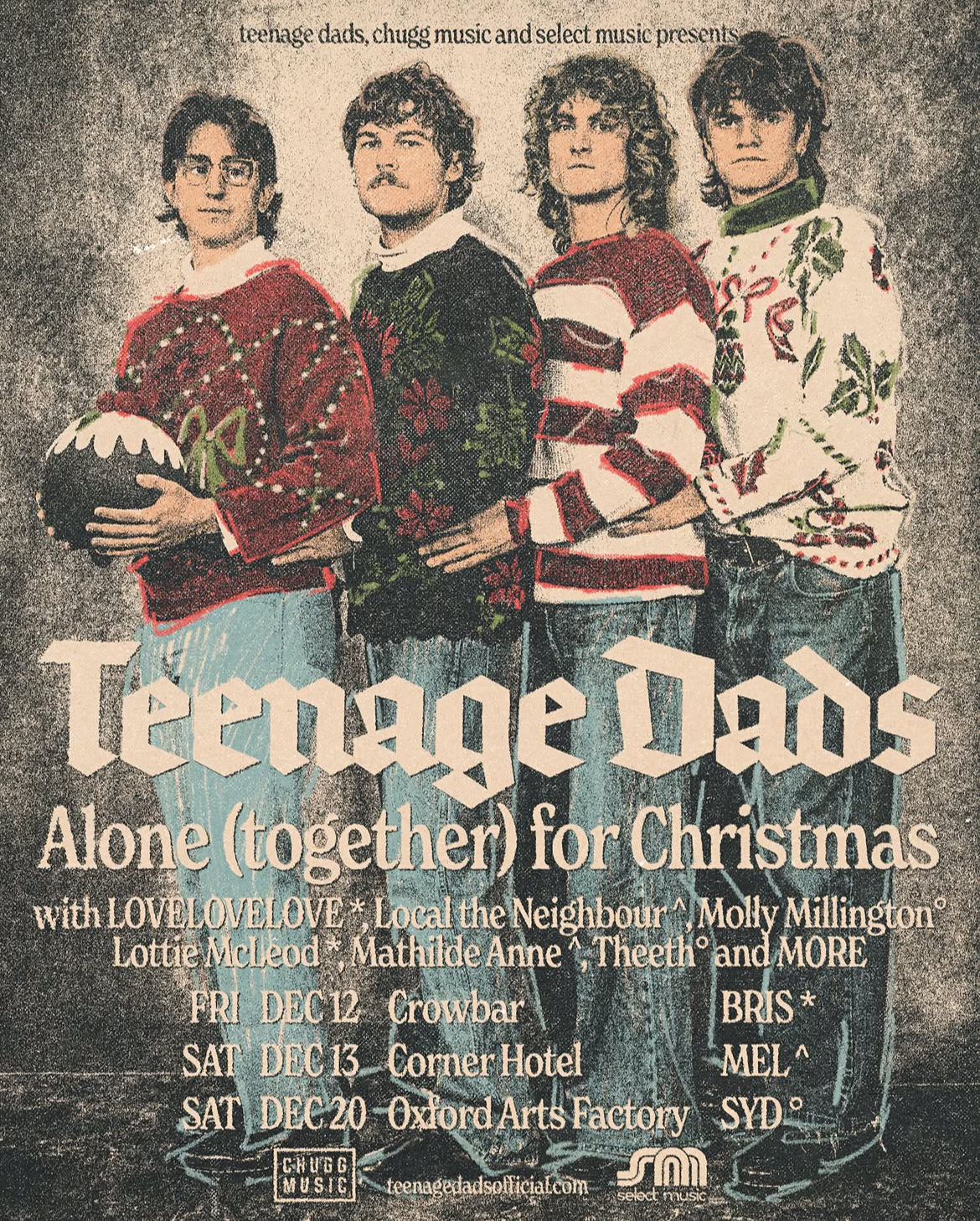 Teenage Dads + Alone (Together) at Christmas with LOVELOVELOVE & Lottie Mcleod
