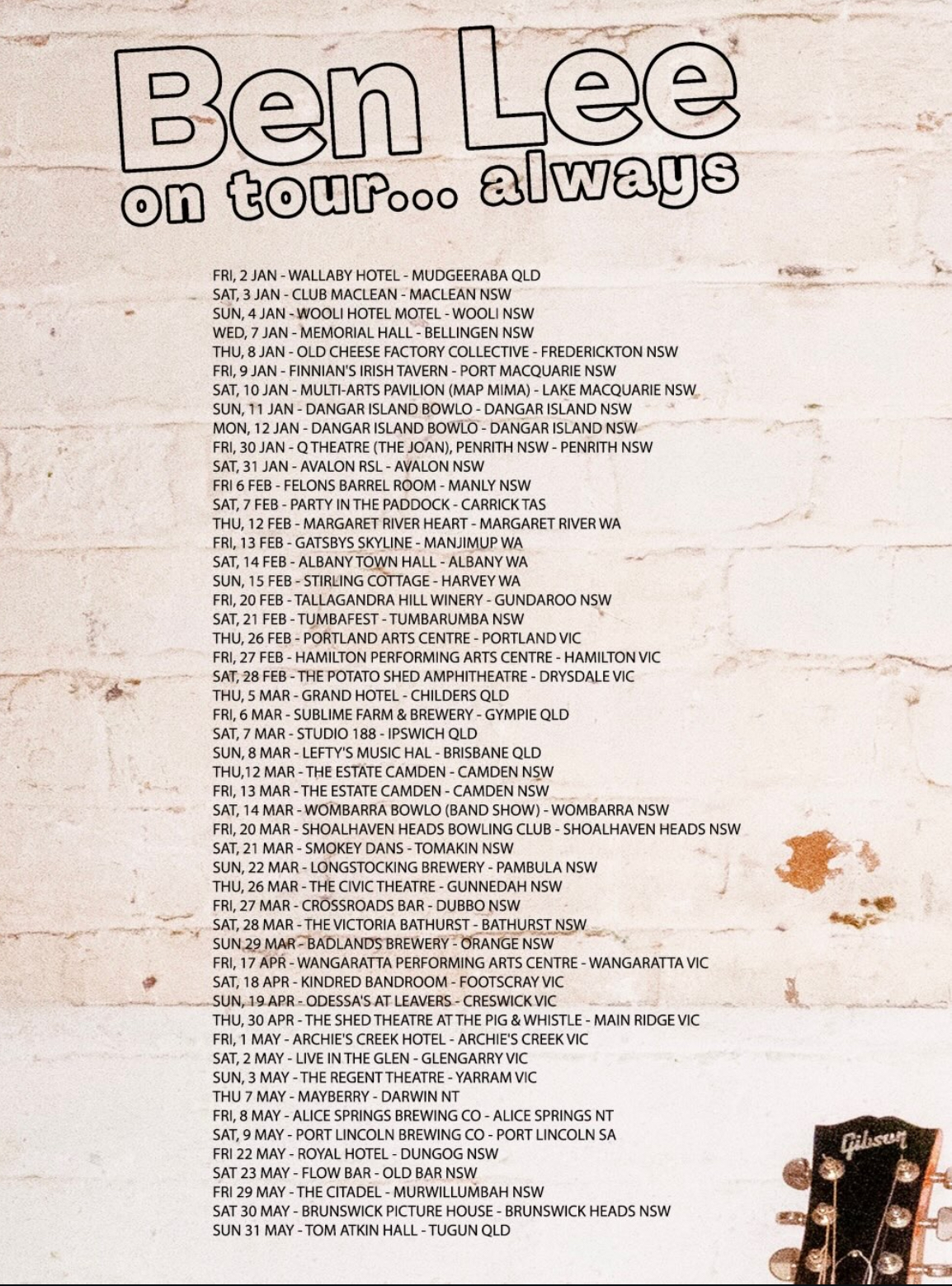 Ben Lee: On Tour Always