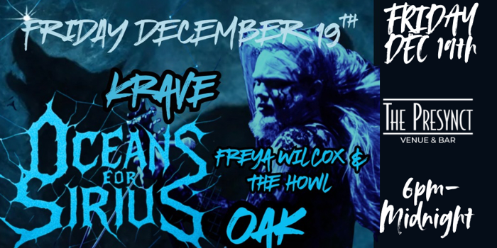 Oceans for Sirius featuring Krave, Freya Wilcox and The Howl and Oak