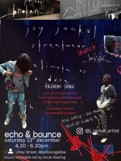 Jay Jackal Streetwear Launch 'Climate As A Dare' ft. turntable set by Oscar Keating