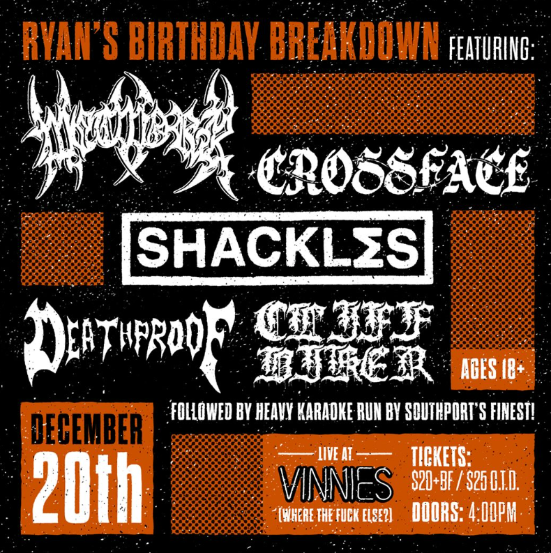 Ryan's Birthday Breakdown ft. Wetwork + Crossface + Shackles + Deathproof + Cliff Biker