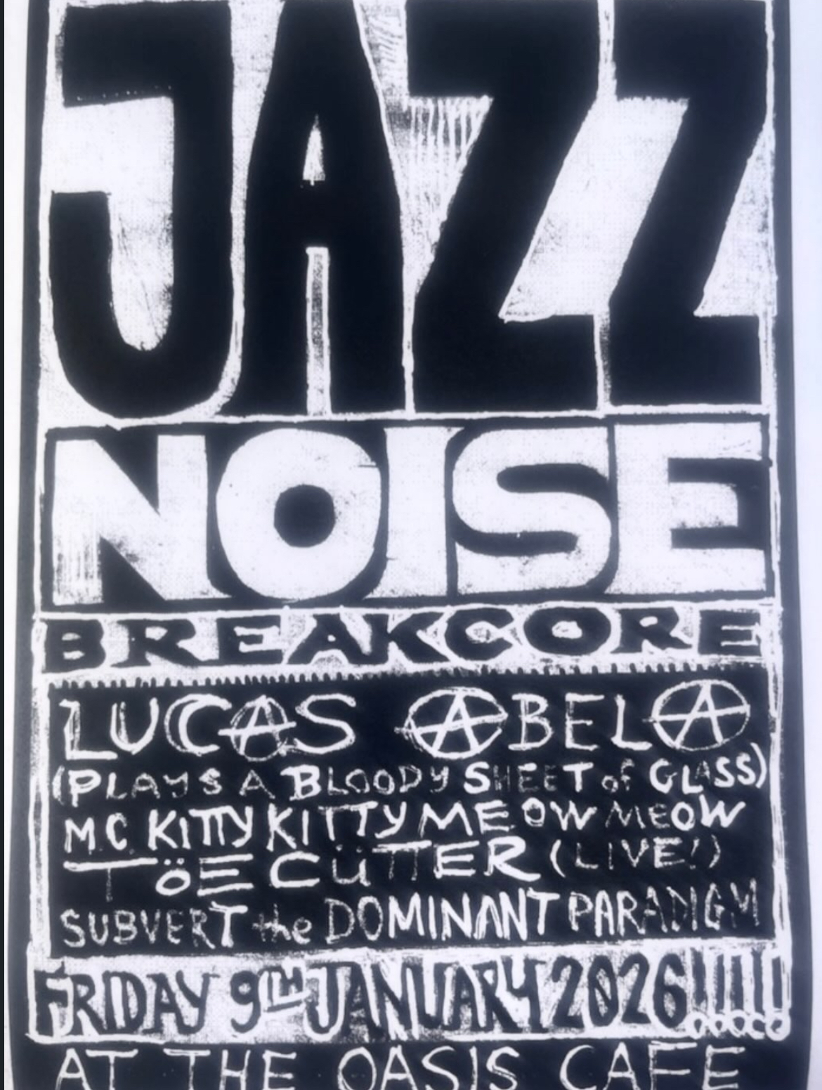 Lucas ‘Granpa’ Abela + Lesbian Merzbow + DJ Kitty Kitty Meow Meow + Toecutter