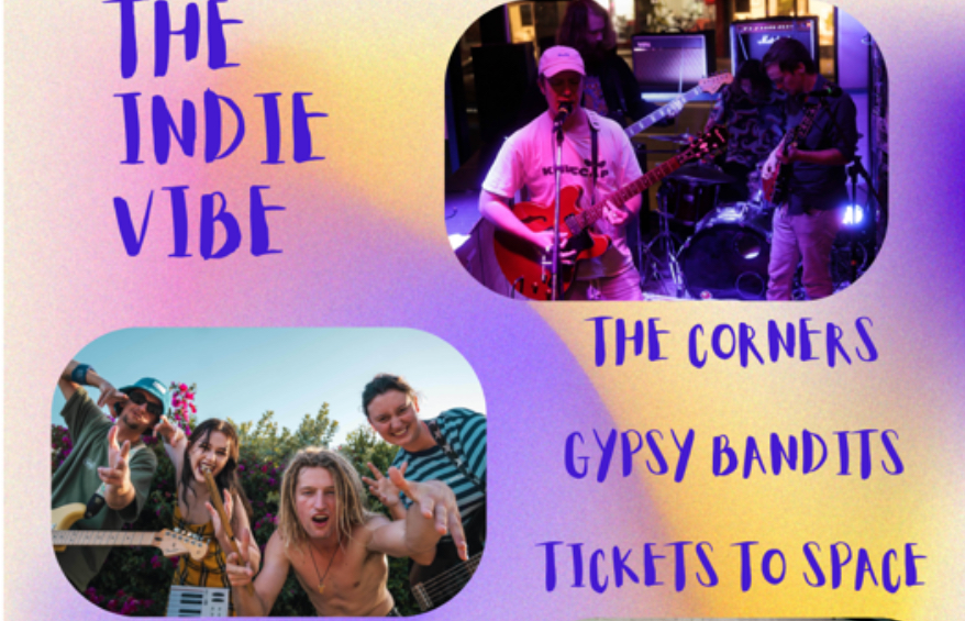 The Indie Vibe w/ The Corners, Gypsy Bandits & Tickets To Space (FREE)