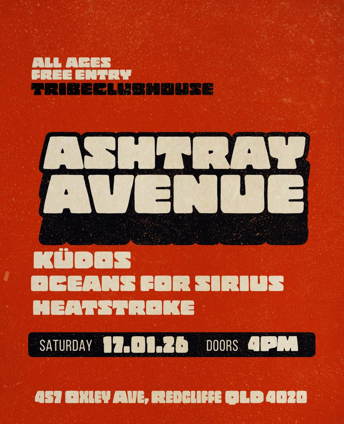 Ashtray Avenue + Kudos + Oceans for Sirius + Heatstroke