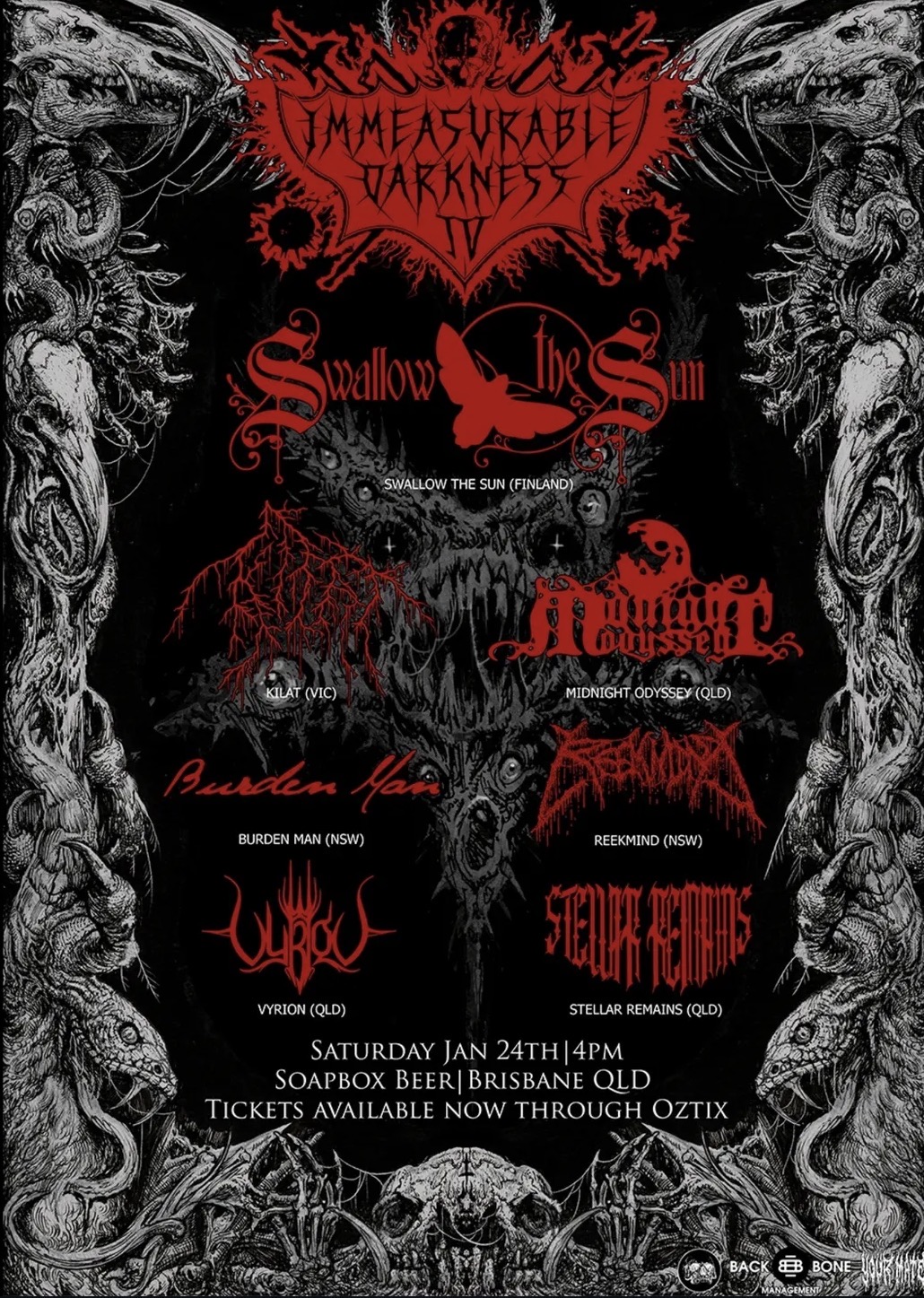 Immeasurable Darkness IV ft.  Swallow The Sun, Kilat, Midnight Odyssey, Burden Man, Vyrion and Stellar Remains