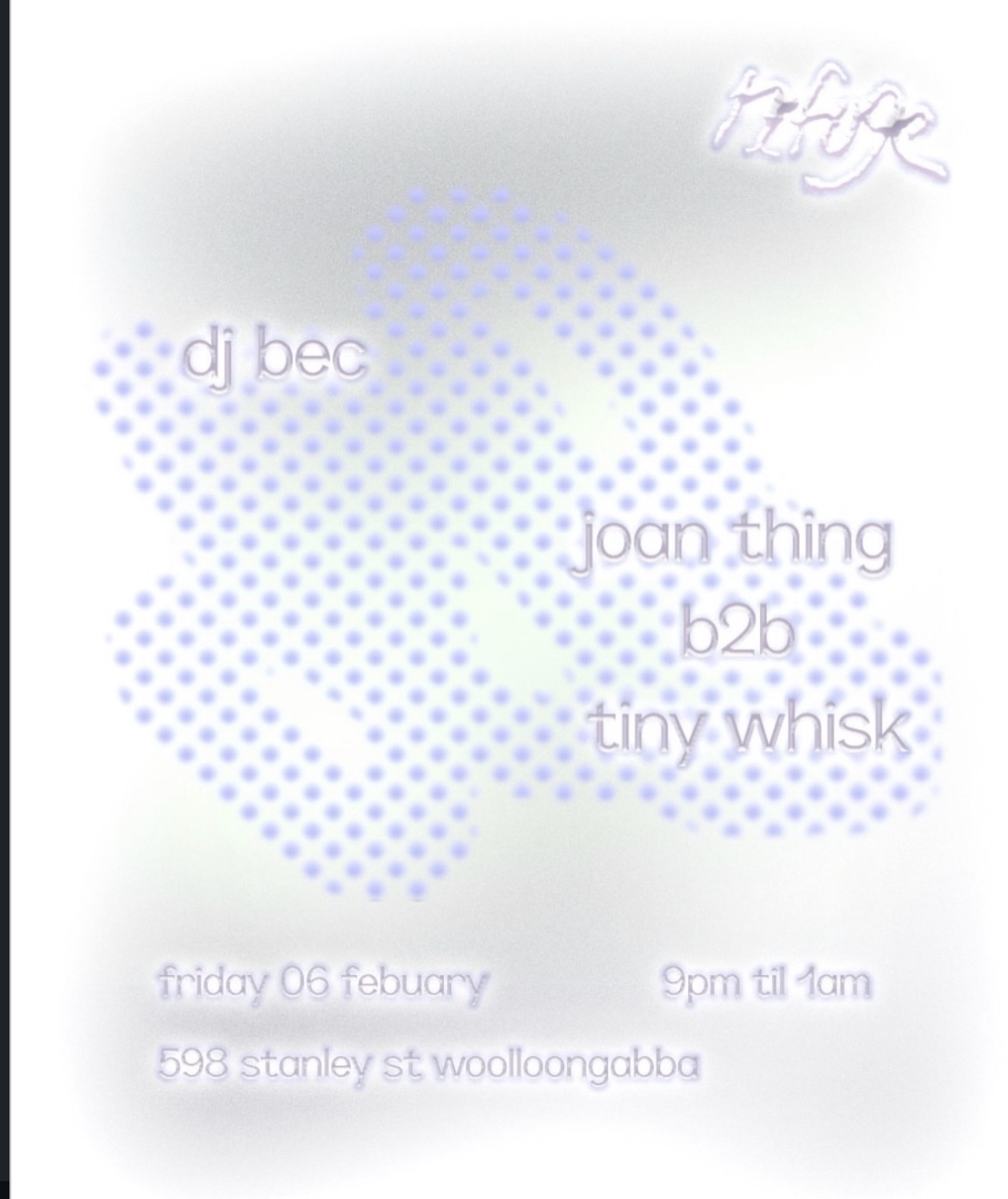 refuge presents: dj bec and joan thing b2b tiny whisk
