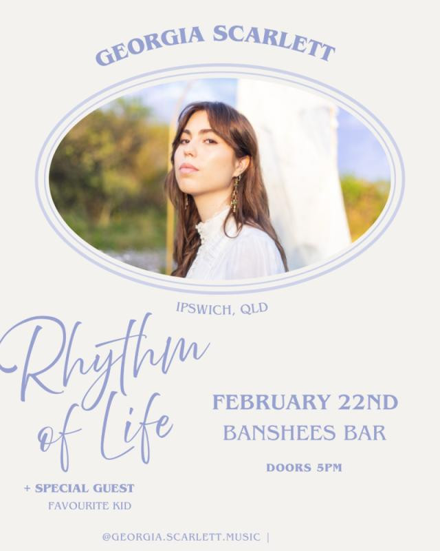 Banshees Bar Presents Georgia Scarlett - "Rhythm of Life" Tour with special guests Favourite Kid