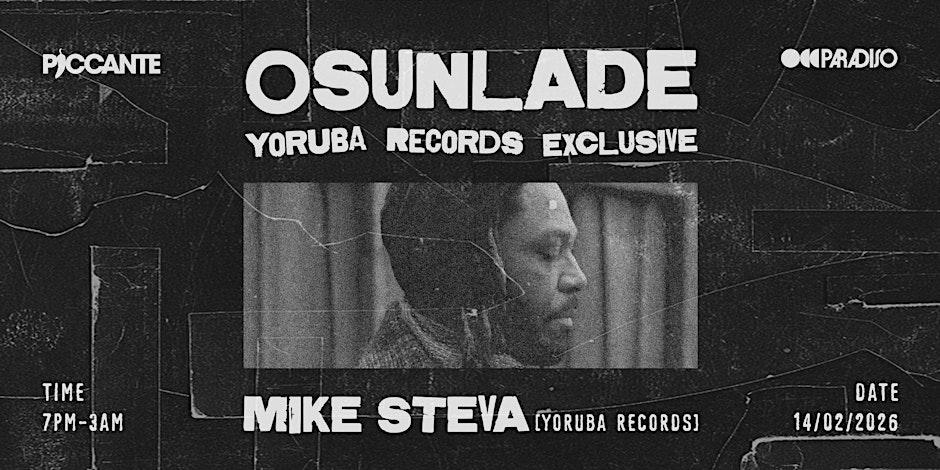 Paradiso Presents Osunlade