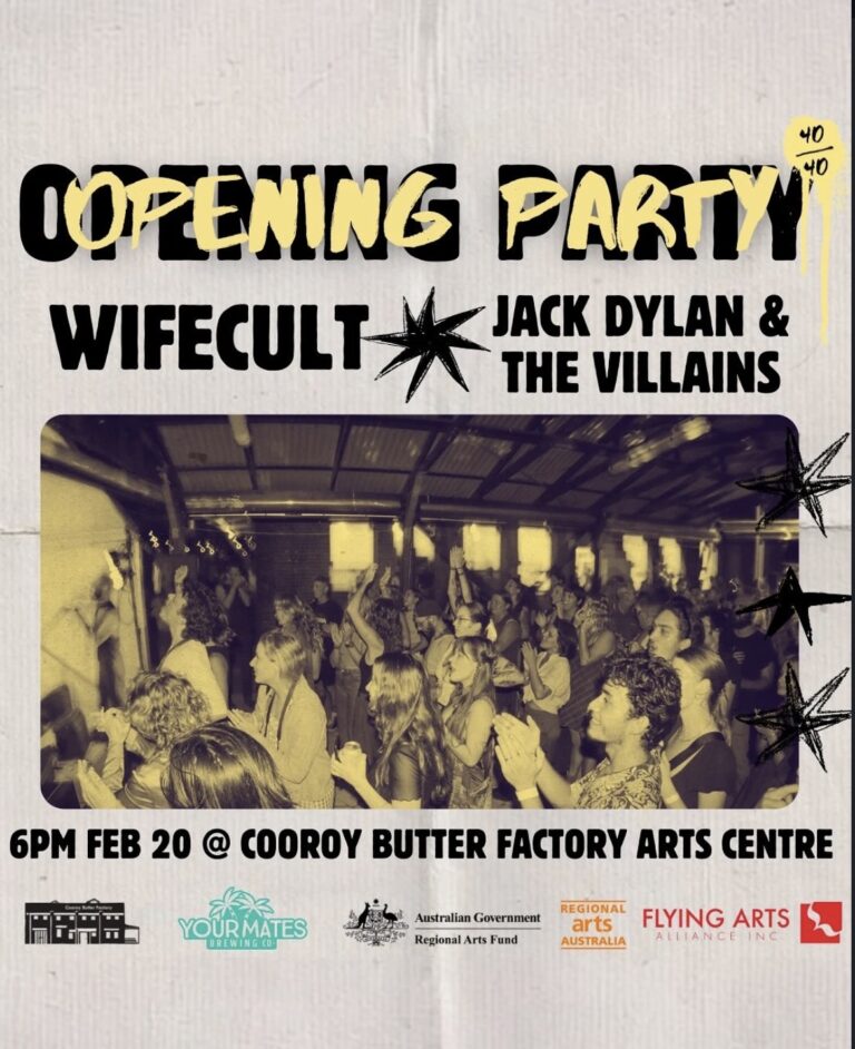 40 Under 40 Exhibition & Countryside Realty Noosa Art Prize - Official Event fr. Wifecult + Jack Dylan and the Villains