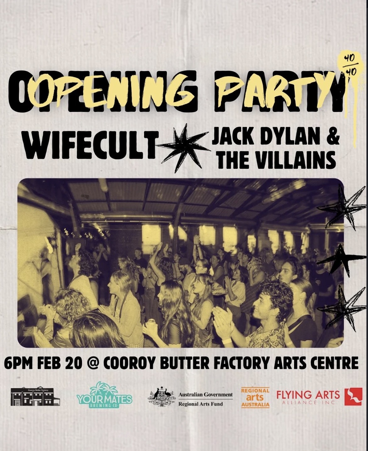 40 Under 40 Exhibition & Countryside Realty Noosa Art Prize - Official Event fr. Wifecult + Jack Dylan and the Villains