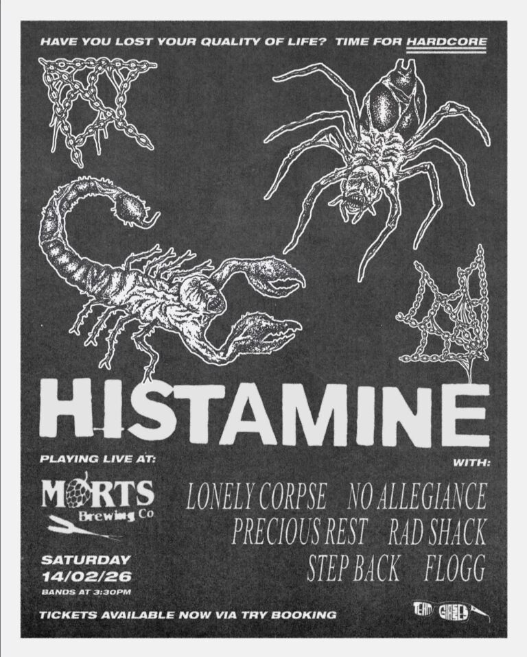 Histamine + Lonely Corpse + No Allegiance + Precious Rest + Rad Shack + Step Back + Flogg