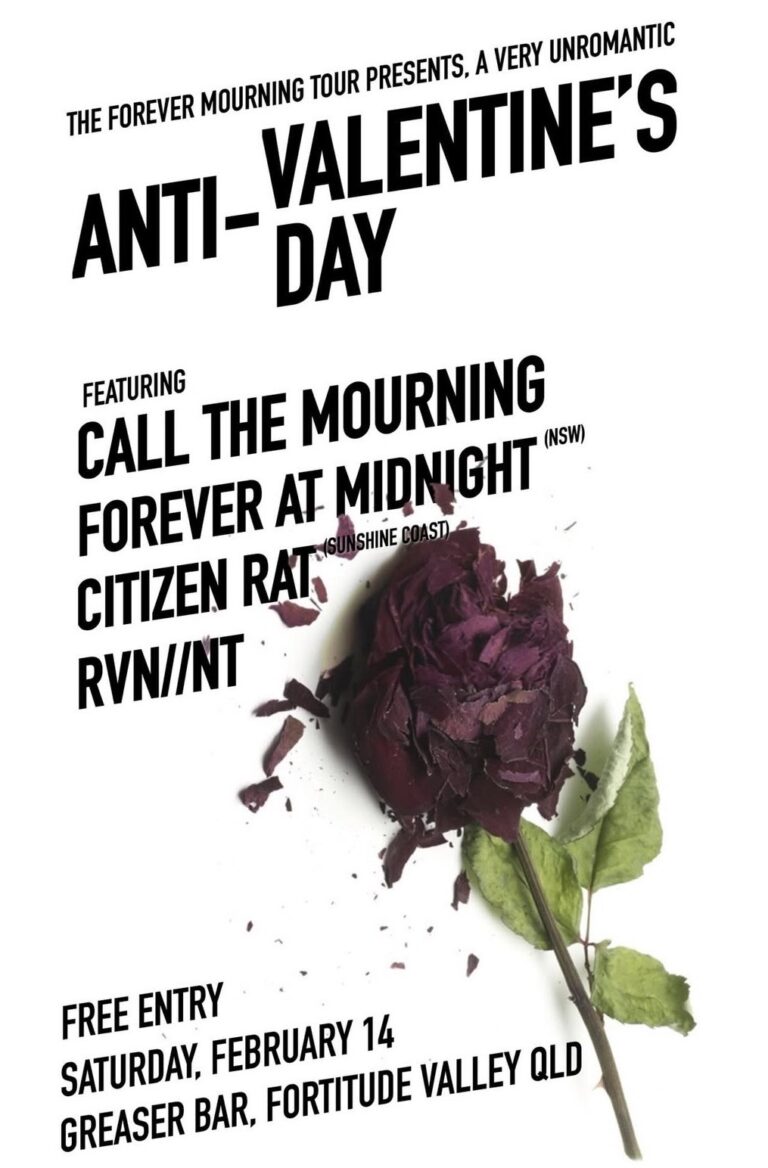 Anti-Valentine’s Day ft. Call the Mourning + Forever the Midnight + Citizen Rat + RVN//NT (FREE)