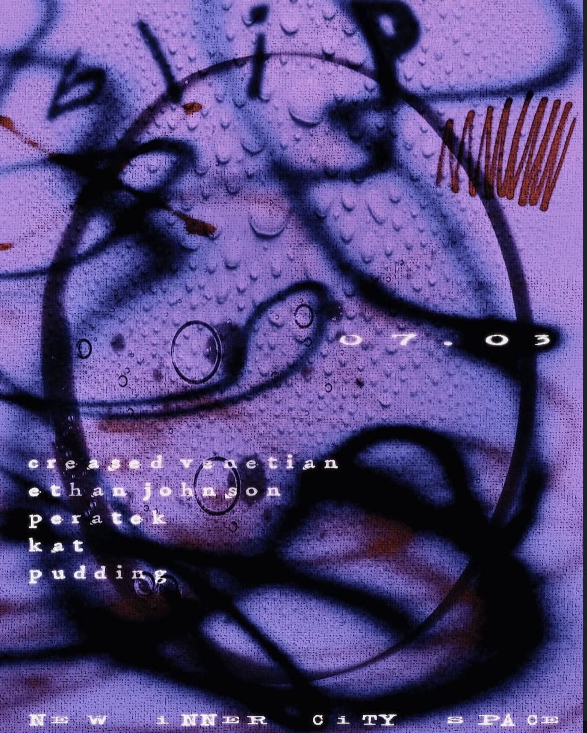 blip with creasedvenetian, ethan johnson, kat, peratek (ITA), pudding