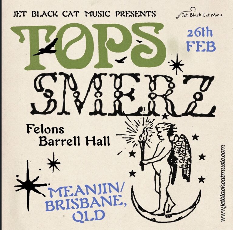 Jet Black Cat Music presents TOPS (CA) + SMERZ