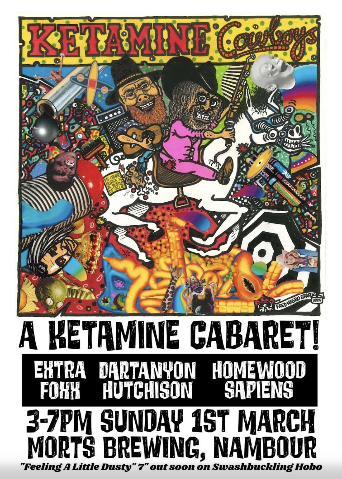 Ketamine Cowboys, Extrafoxx, Dartanyon Hutchison (Citizen Rat), Homewood Sapiens