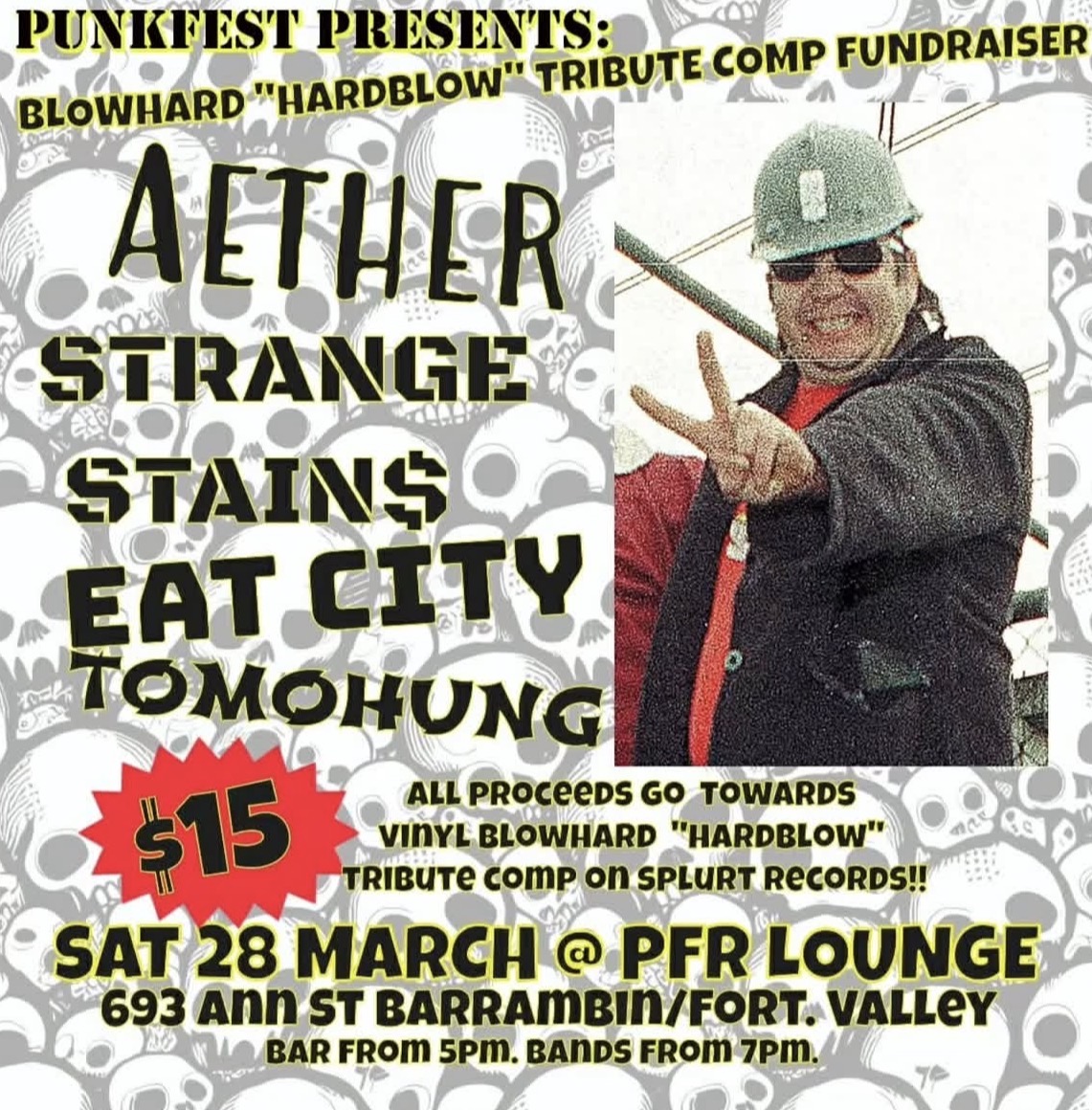 Punkfest Presents: Hardblow Fundraiser ft. Aether, Strange Stains, Eat City and Tomohung