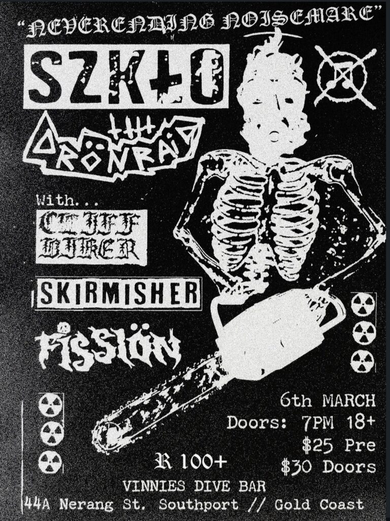 NEVERENDING NOISEMARE w/ SZKLO (Mel) & DRÖNRAID (Mel) w/ CLIFF BIKER, SKIRMISHER & FISSIÖN