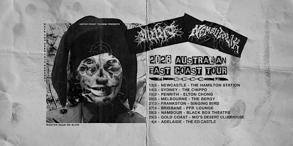Munt x Nembutolik 2026 Australian East Coast Tour - Nambour with support from Resin Tomb and Burn The Kingdom