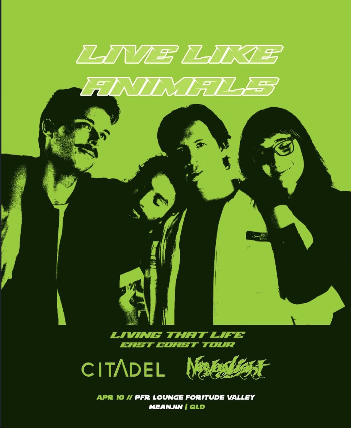 Live Like Animals Presents: Living That Life Tour | Brisbane/Meanjin with Citadel and Nervous Light