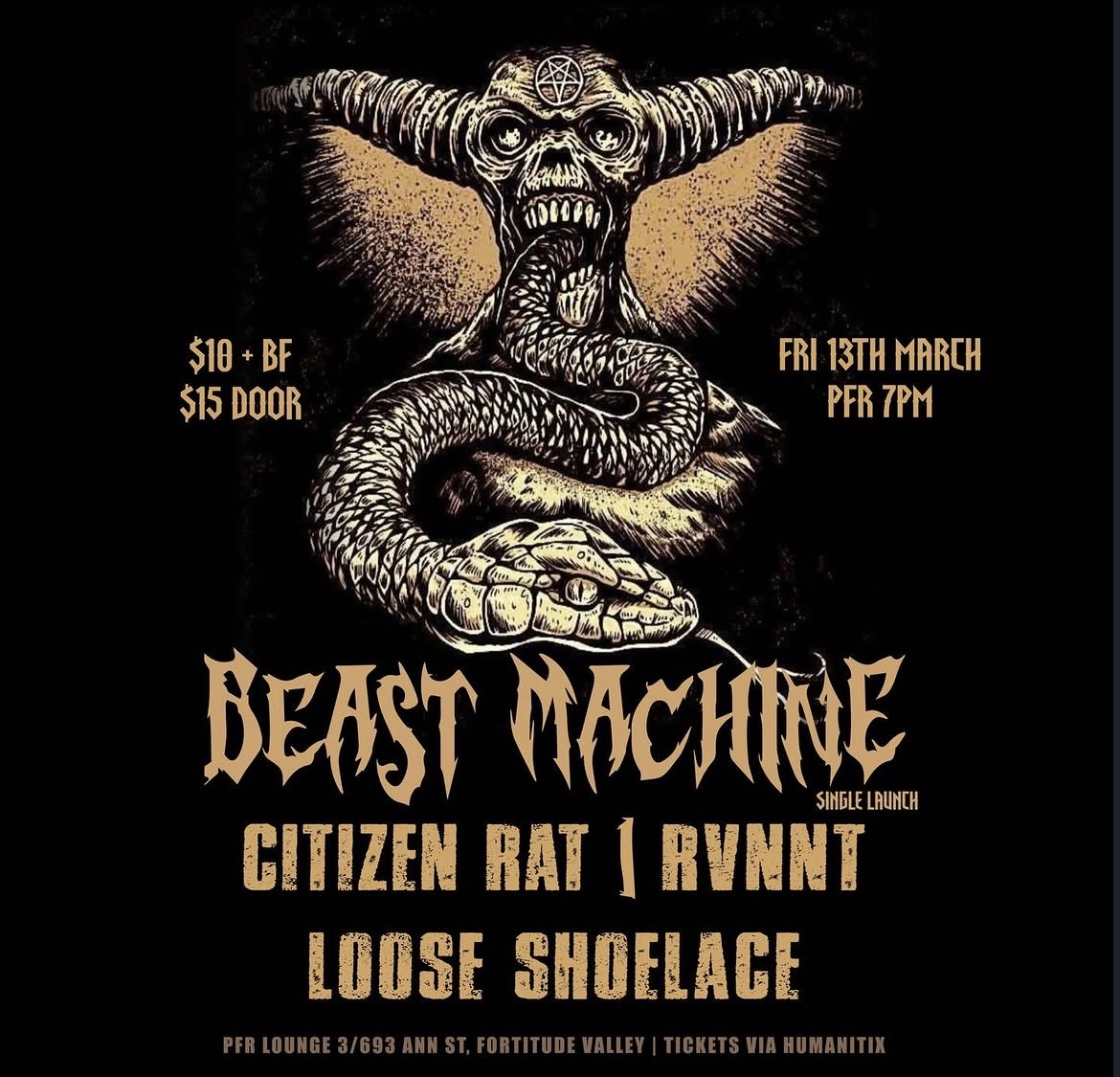 BEAST MACHINE Single Launch ft. CITIZEN RAT, RVNNT, LOOSE SHOELACE