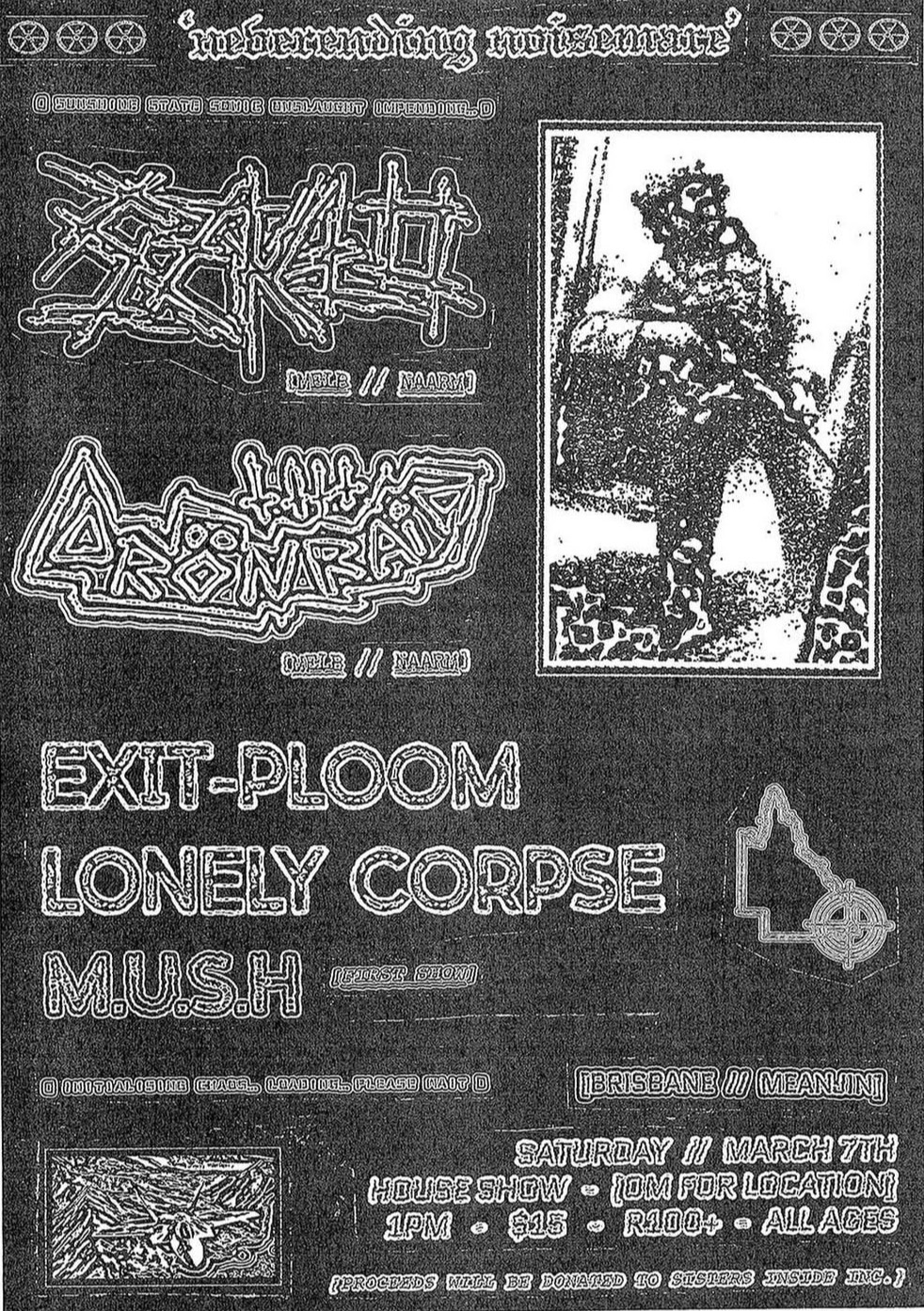 SZKLO +  DRÖNRAID + EXIT-PLOOM + LONELY CORPSE + M.U.S.H