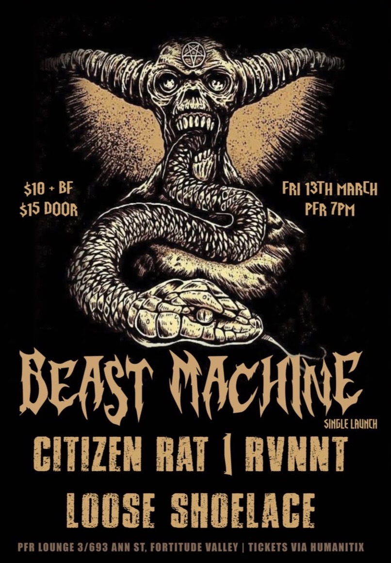Beast Machine - Single Launch with Citizen Rat, RVNNT and Loose Shoelace