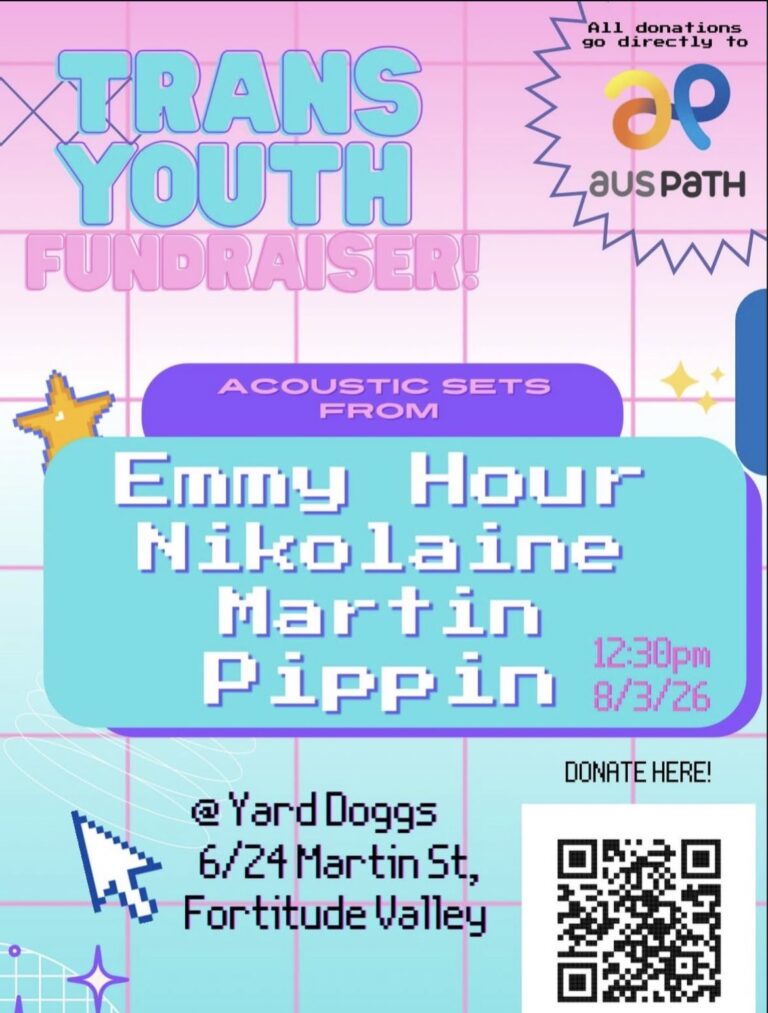TRANS YOUTH FUNDRAISER ft. Emmy Hour, Nikolaine, Martin and Pippin (FREE ENTRY)