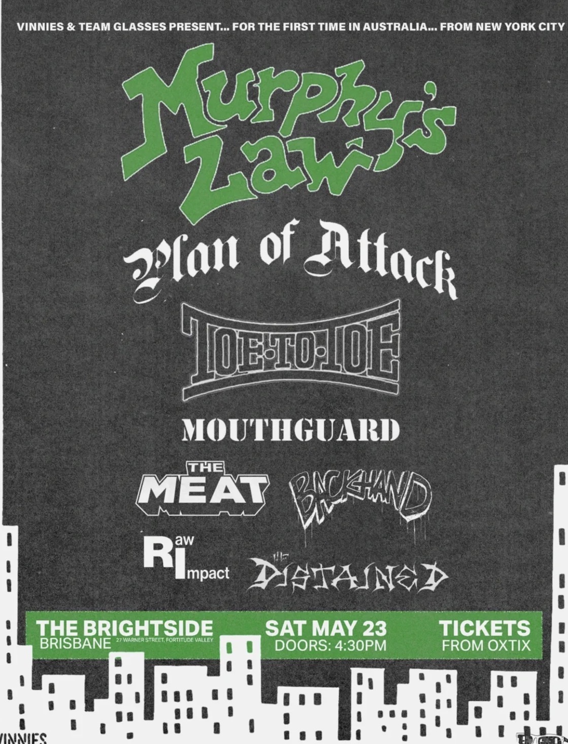 MURPHY'S LAW 2026 AUS & NZ TOUR w/ Plan Of Attack, Toe To Toe, Mouthguard, The Meat, Backhand, Raw Impact & The Distained