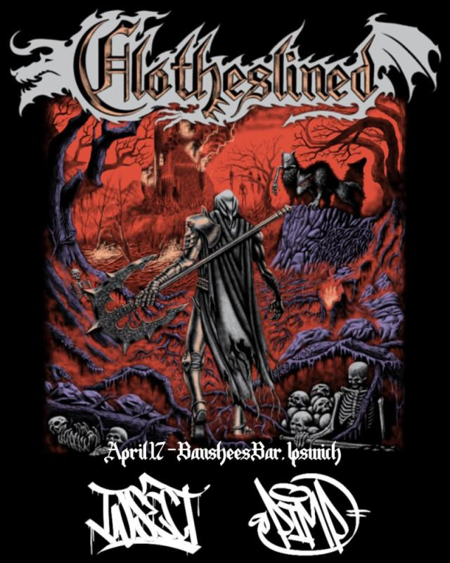 Clotheslined (Melb) End of Days tour with Insect and PIMP