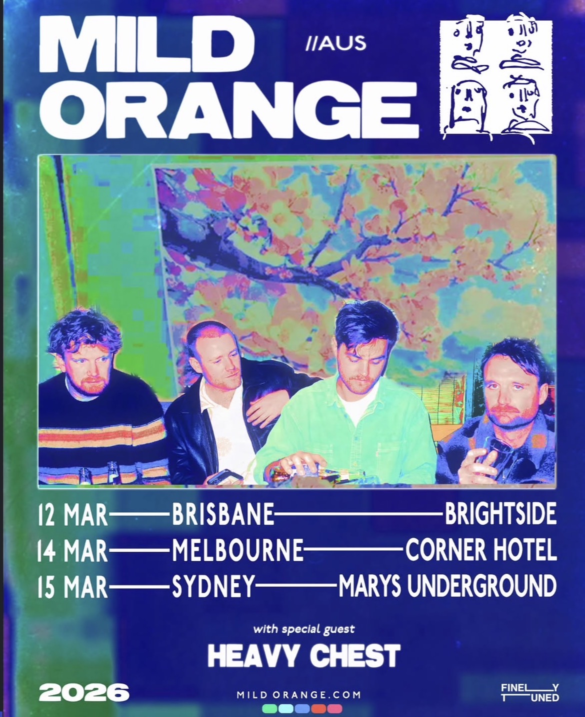 Mild Orange with support from Heavy Chest