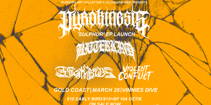 Metalcore Mayhem w/ Pyrokinesis, Bitter Kind, Deathbeds & Violent Conflict plus Special Guests