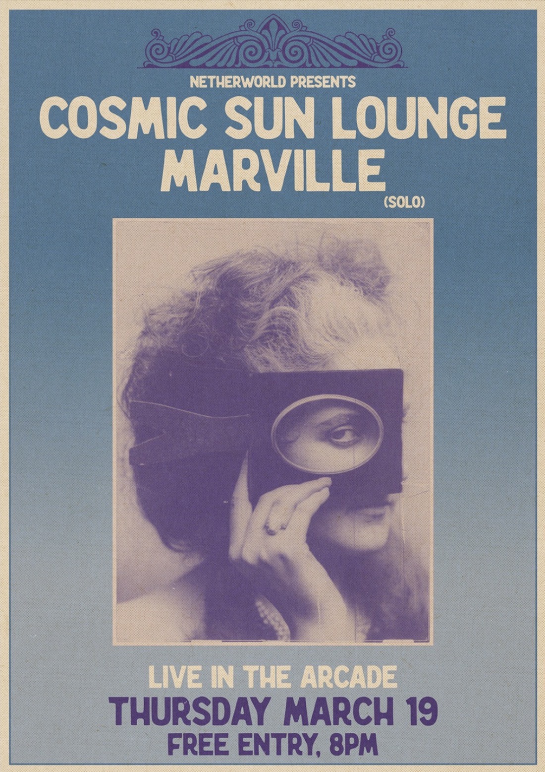 Cosmic Sun Lounge + Marville (Solo) (FREE ENTRY)
