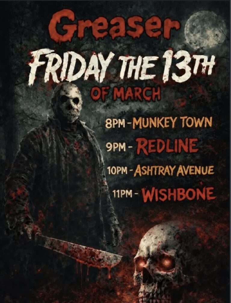 wishbone + ashtray avenue + redline + munkey town (free entry)