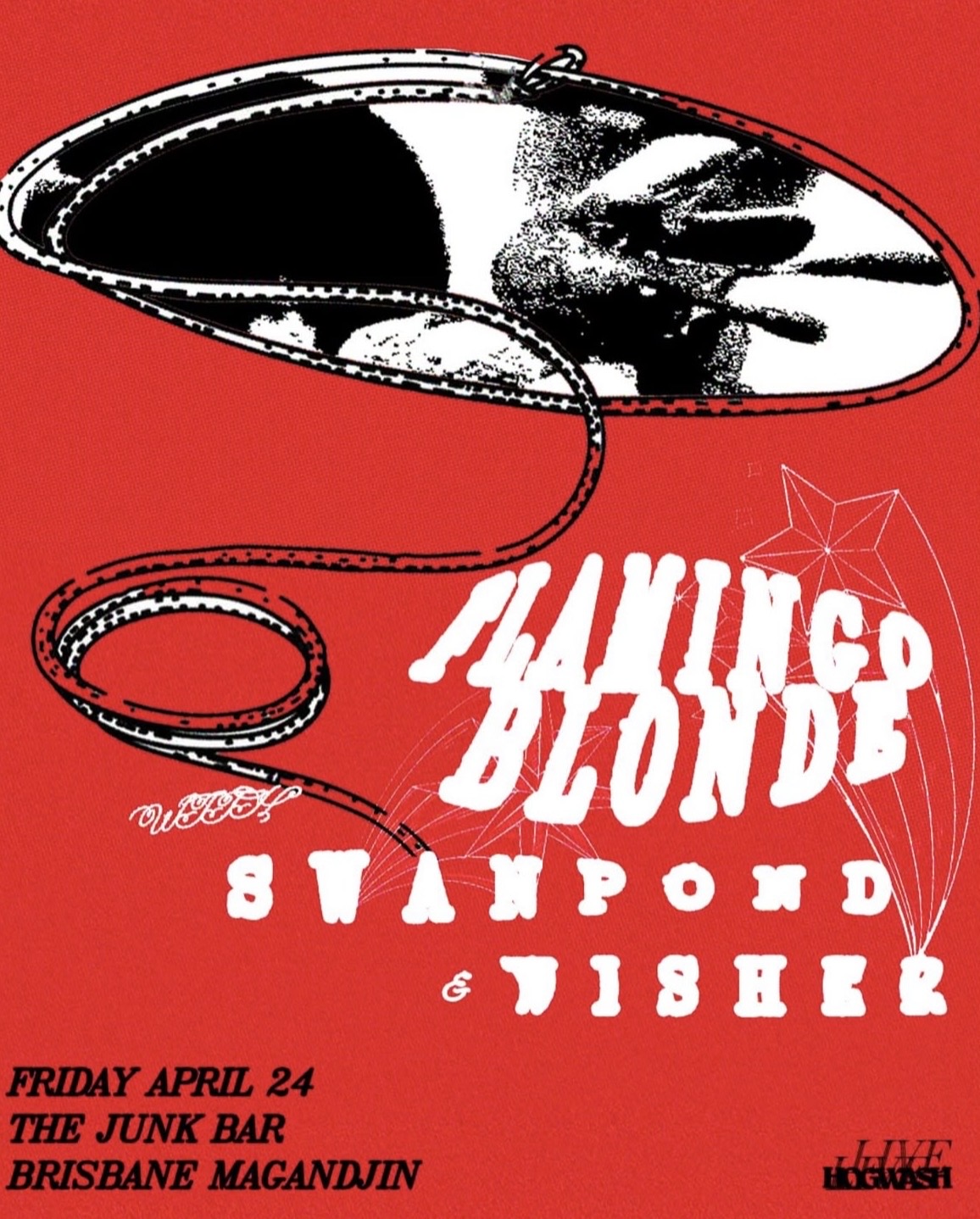 flamingo blonde with Swanpond (debut) + Wisher