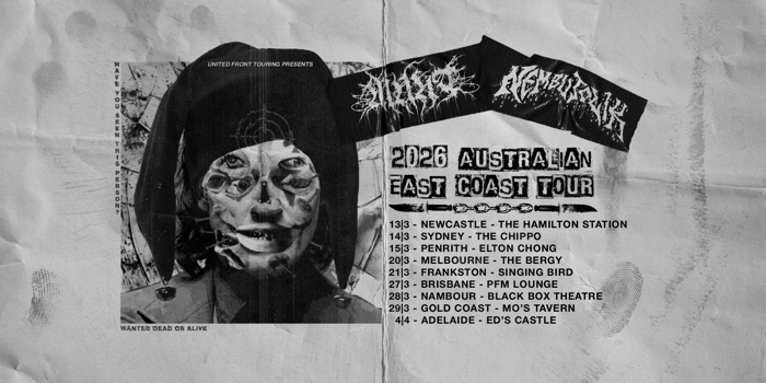 Munt x Nembutolik 2026 Australian East Coast Tour