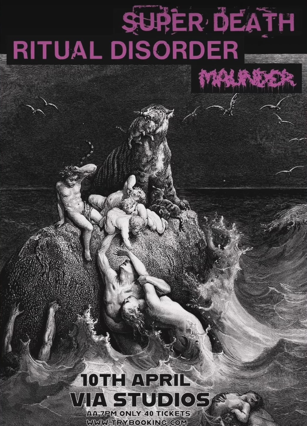 Super Death + Ritual Disorder + Maunder (SOLD OUT)