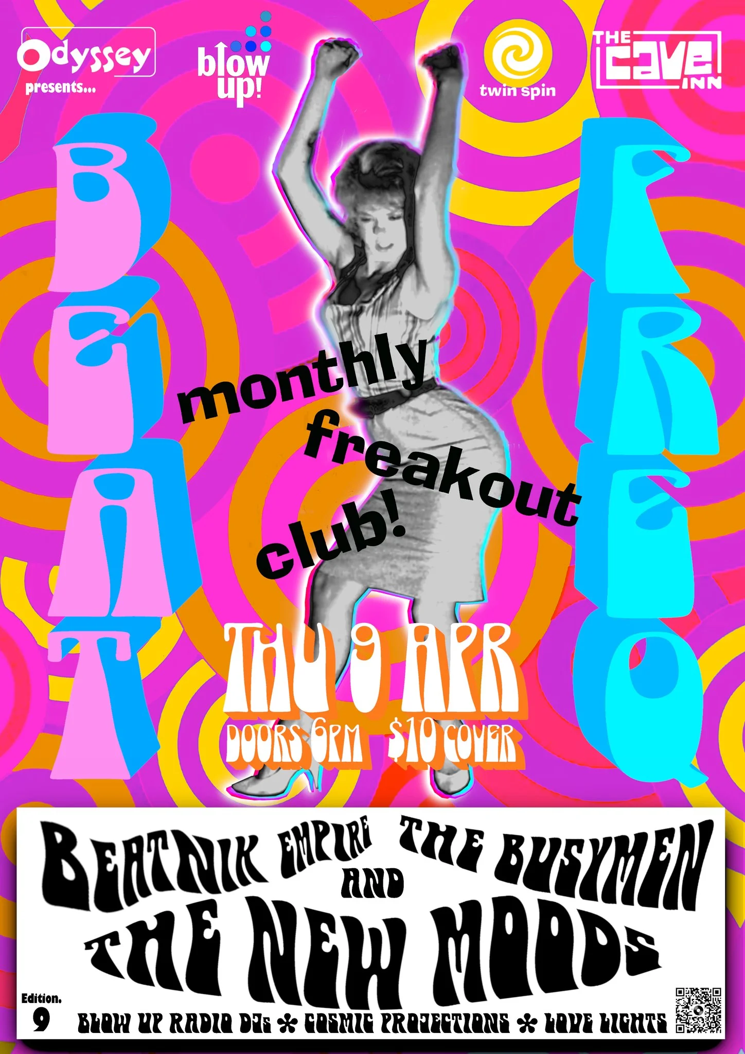 BEAT FREQ! Apr 2026 edition 9 ft. BEATNIK EMPIRE + THE BUSYMEN + THE NEW MOODS & BLOW UP RADIO DJS (4ZZZ)