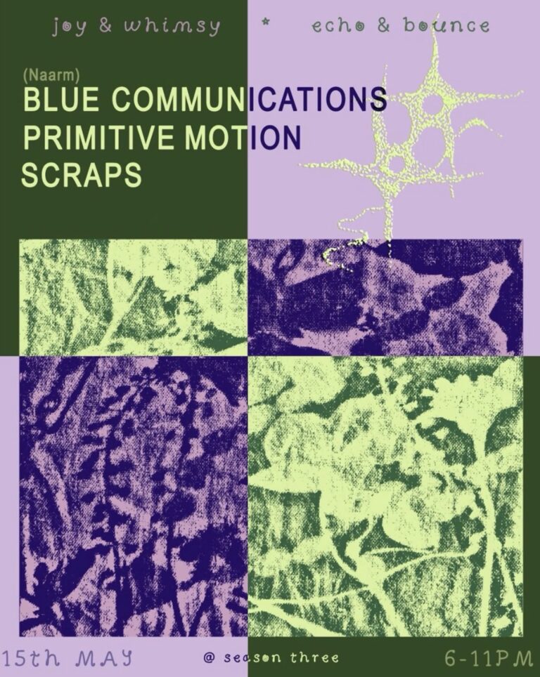joy and whimsy: blue communications, primitive motion, scraps and more tba