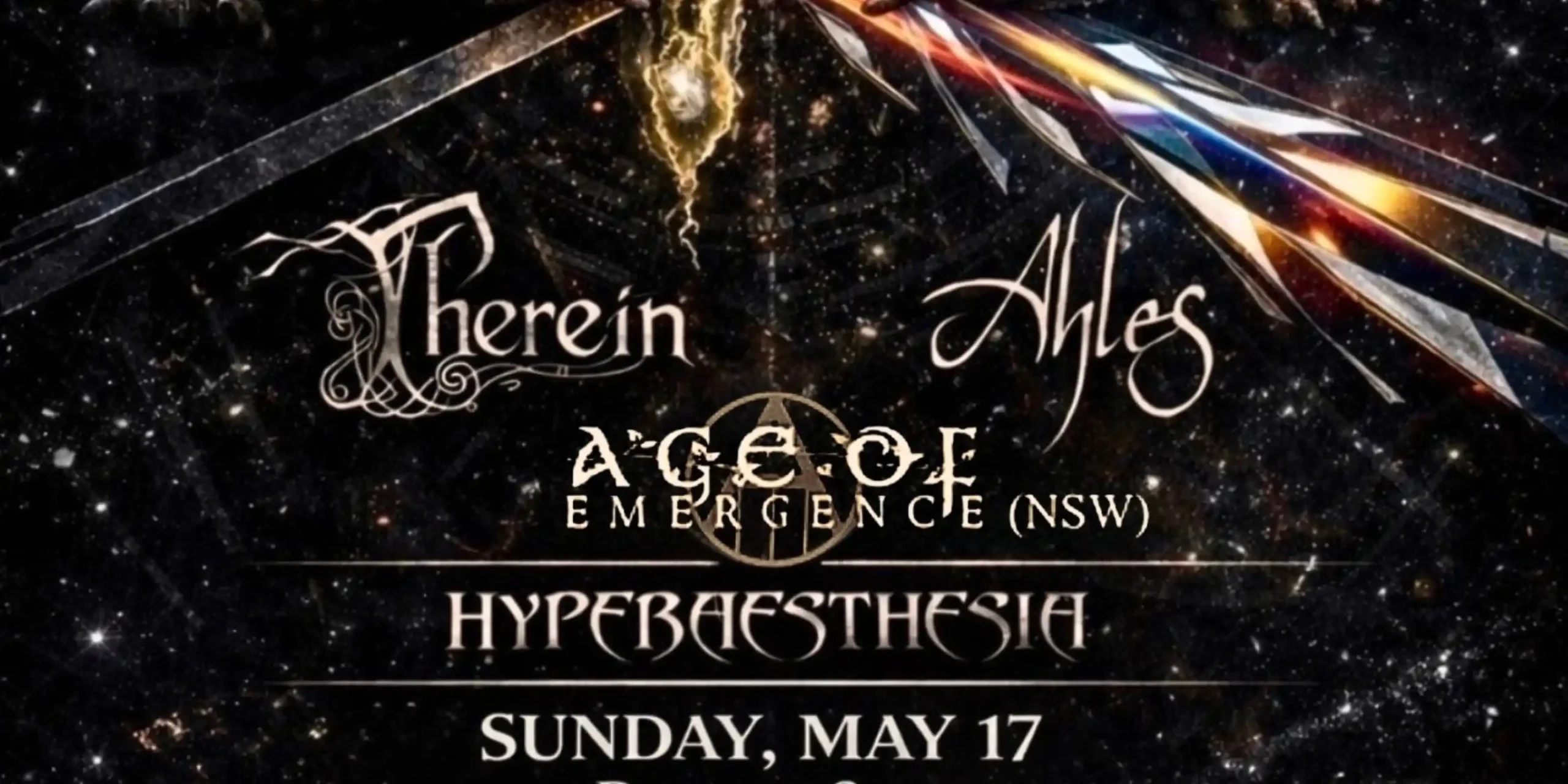 prog stomp ft. Therein, Ahles, Age of Emergence (NSW), Hyperaesthesia and more