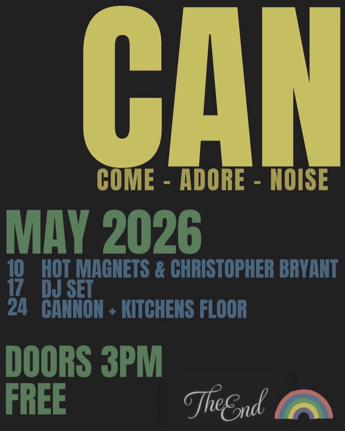 Cannon and Kitchen’s Floor (FREE ENTRY)