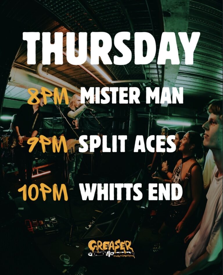 Whitts End + Split Aces + Mister Man (FREE ENTRY)