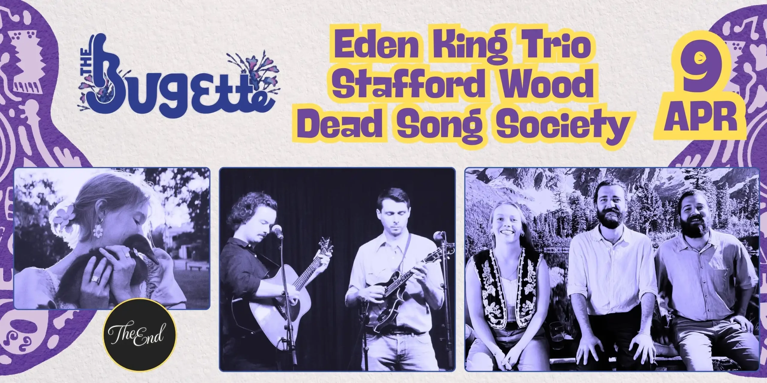 The BUgEtte in West End - Eden King Trio, Stafford Woods, Dead Song Society