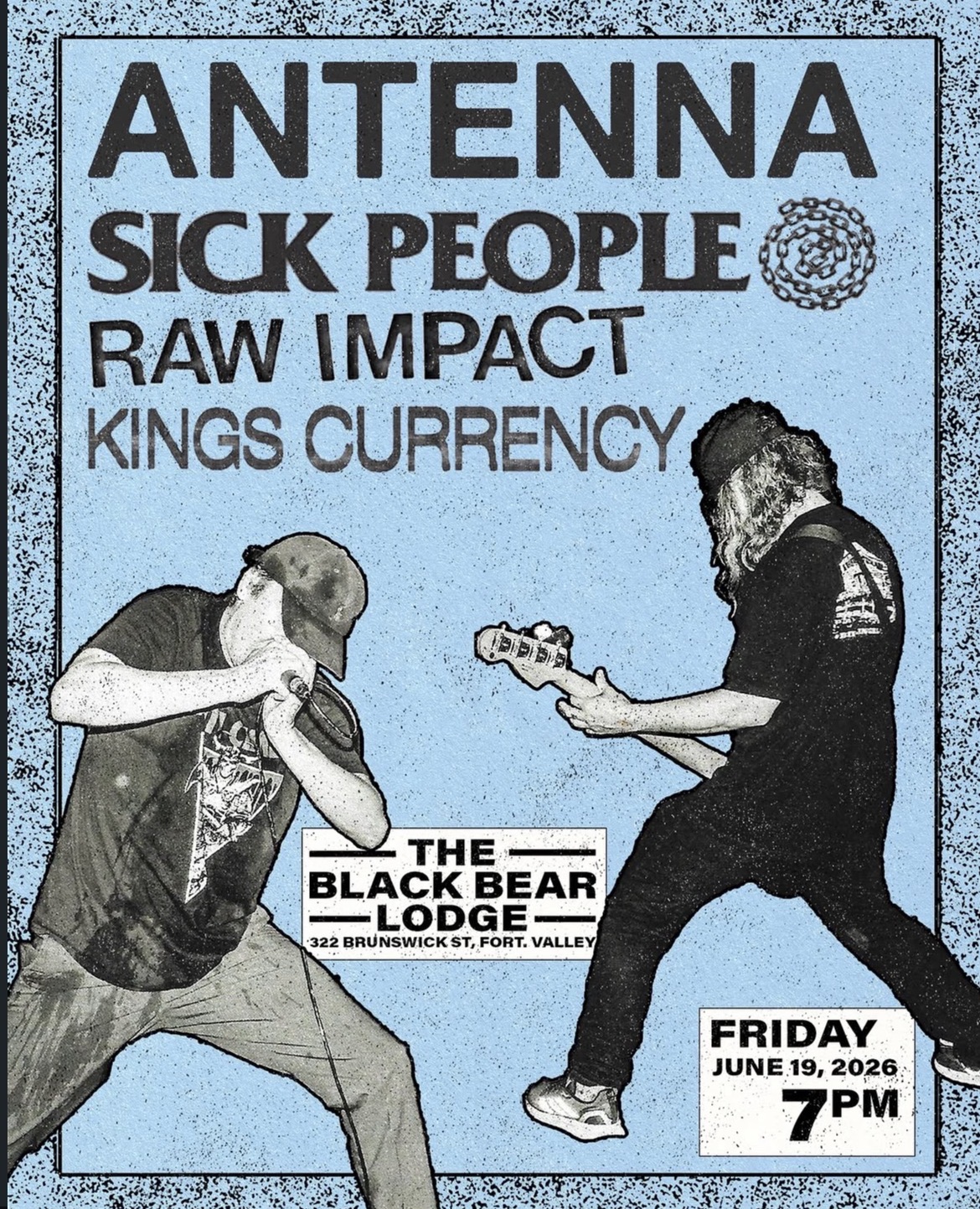 Antenna, Sick People, Raw Impact and Kings Currency