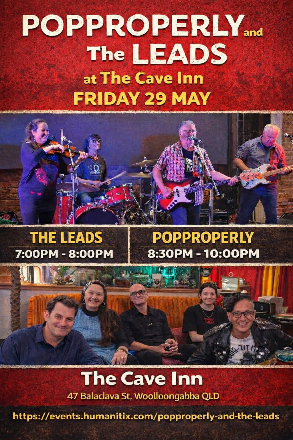 POPPROPERLY and The Leads