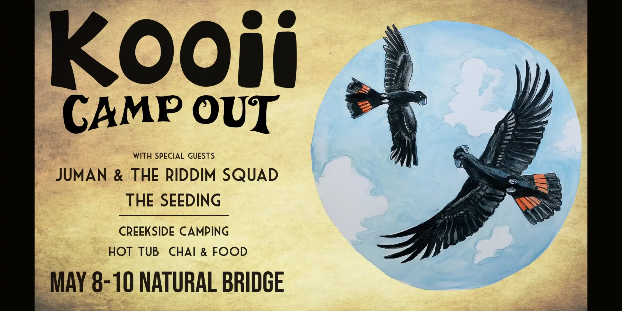 Kooii Campout - Natural Bridge - with Juman & the Riddim Squad, and The Seeding
