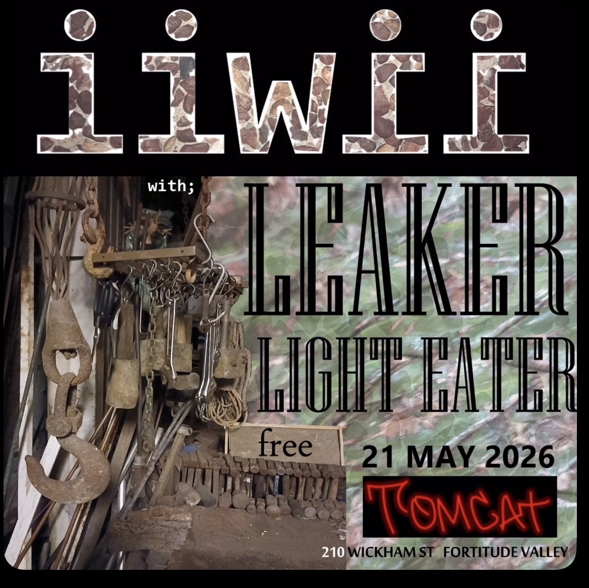 iiwii + leaker + light eater (free entry)