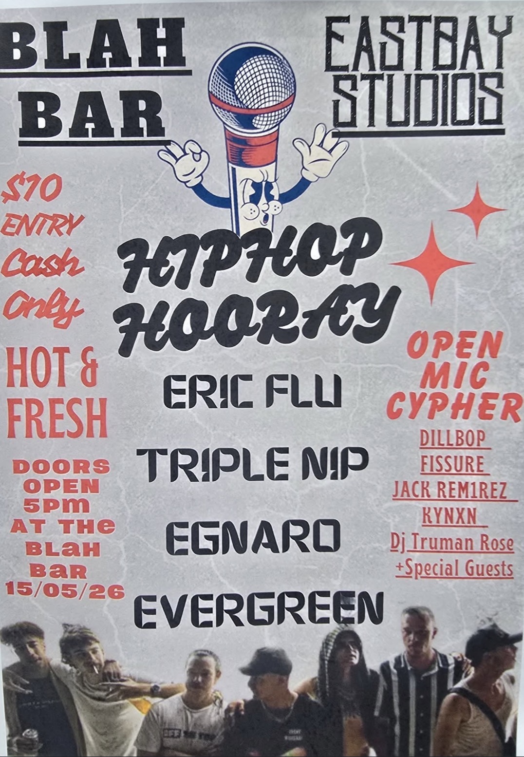 Hip Hop Hooray ft. Eric Flu, Triple Nip, Egnaro, and Evergreen