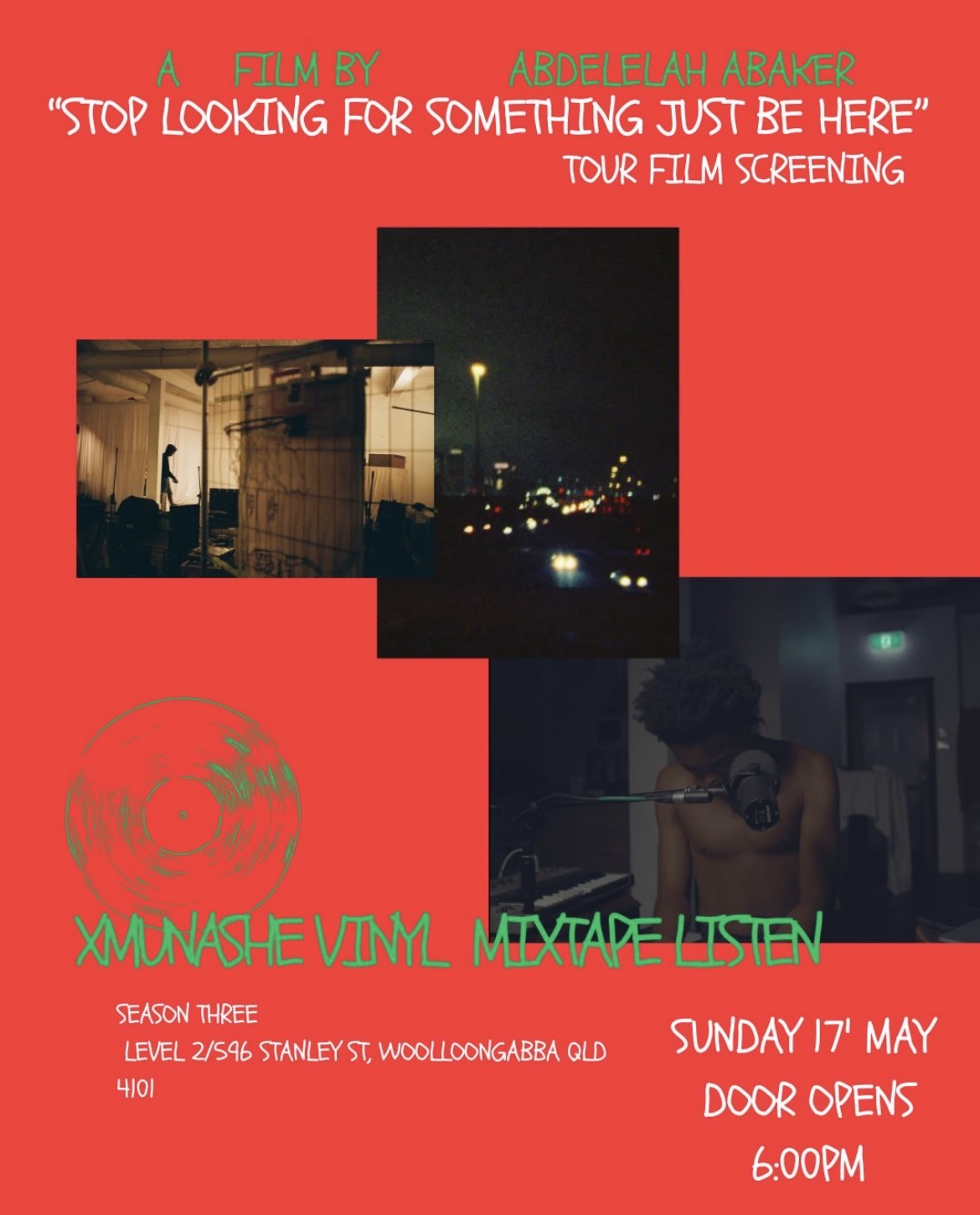 Film Screening: "Stop Looking For Something, Just Be Here" (FREE ENTRY)